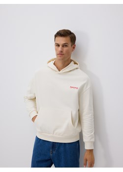 Reserved - Bawełniana bluza z kapturem SUPERMAN™ - złamana biel ze sklepu Reserved w kategorii Bluzy męskie - zdjęcie 189263059