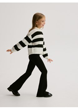 Reserved - Legginsy flare - czarny ze sklepu Reserved w kategorii Spodnie dziewczęce - zdjęcie 189263155