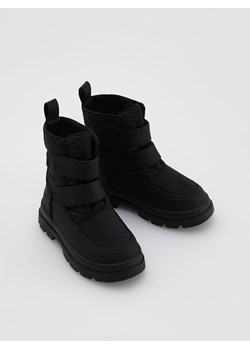 Reserved - Śniegowce na rzepy - czarny ze sklepu Reserved w kategorii Buty zimowe dziecięce - zdjęcie 189263338