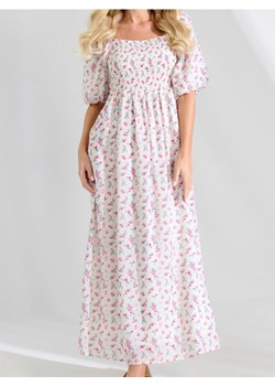 Sinsay - Sukienka maxi z bufiastym rękawem w kwiaty - wielobarwny ze sklepu Sinsay w kategorii Sukienki - zdjęcie 189264737