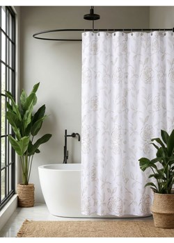 Sinsay - Zasłona prysznicowa z motywem kwiatowym - wielobarwny ze sklepu Sinsay w kategorii Zasłony - zdjęcie 189264789