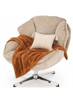 Beżowy fotel wypoczynkowy z funkcją obracania K6-Z26 ze sklepu Edinos.pl w kategorii Krzesła biurowe - zdjęcie 189264877