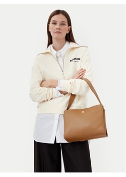 Torebka Tommy Hilfiger Th Legacy Med Satchel AW0AW17173 Brązowy ze sklepu eobuwie.pl w kategorii Torebki damskie - zdjęcie 189264906