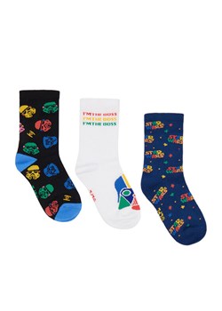 Skarpety długie Star Wars CEO-ACCCS-SS26-103SW(3-PACK) Kolorowy ze sklepu eobuwie.pl w kategorii Skarpetki dziecięce - zdjęcie 189264976