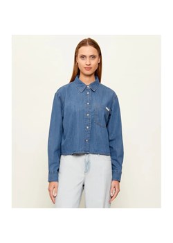 Calvin Klein Jeans Jeansowa koszula NEW DAD | Cropped Fit ze sklepu Gomez Fashion Store w kategorii Koszule damskie - zdjęcie 189266545