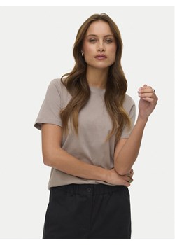 Vero Moda T-Shirt Paulina 10316991 Szary Regular Fit ze sklepu MODIVO w kategorii Bluzki damskie - zdjęcie 189266728