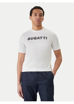 Bugatti T-Shirt 8350-75045C Biały Regular Fit ze sklepu MODIVO w kategorii T-shirty męskie - zdjęcie 189266808