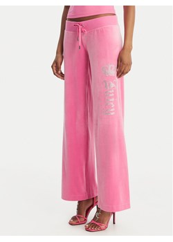 Juicy Couture Spodnie dresowe Gothic Crown JCBBJ126806 Różowy Straight Leg ze sklepu MODIVO w kategorii Spodnie damskie - zdjęcie 189266897