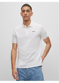 Hugo Polo Donos222 50466182 Biały Regular Fit ze sklepu MODIVO w kategorii T-shirty męskie - zdjęcie 189266935