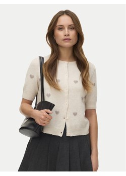 Vero Moda Kardigan Doffy 10330795 Beżowy Regular Fit ze sklepu MODIVO w kategorii Swetry damskie - zdjęcie 189266946