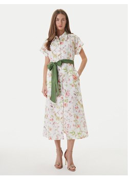 Luisa Spagnoli Sukienka koszulowa Pilea 543227 Écru Regular Fit ze sklepu MODIVO w kategorii Sukienki - zdjęcie 189266955