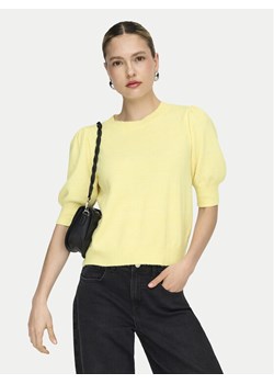ONLY Sweter Rica 15318551 Żółty Regular Fit ze sklepu MODIVO w kategorii Swetry damskie - zdjęcie 189267045