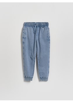 Reserved - Joggery z efektem sprania - niebieski ze sklepu Reserved w kategorii Spodnie chłopięce - zdjęcie 189270685