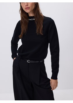 Reserved - Sweter z ozdobną aplikacją - czarny ze sklepu Reserved w kategorii Swetry damskie - zdjęcie 189271229