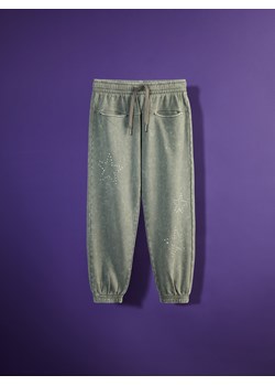 Reserved - Spodnie dresowe z aplikacją - ciemnoszary ze sklepu Reserved w kategorii Spodnie dziewczęce - zdjęcie 189271526