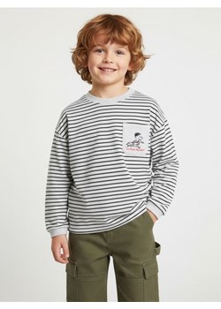 Sinsay - Bawełniana bluza w paski Le Petit Nicolas - szary ze sklepu Sinsay w kategorii Bluzy chłopięce - zdjęcie 189272859