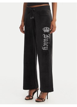 Juicy Couture Spodnie dresowe Gothic Crown JCBBJ126806 Czarny Straight Leg ze sklepu MODIVO w kategorii Spodnie damskie - zdjęcie 189273999