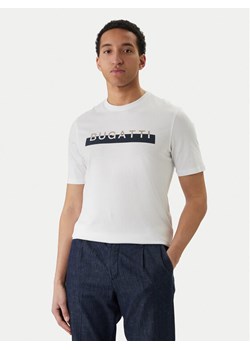 Bugatti T-Shirt 8350-75043C Biały Regular Fit ze sklepu MODIVO w kategorii T-shirty męskie - zdjęcie 189274008