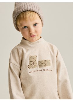 Reserved - Longsleeve ze stójką - beżowy ze sklepu Reserved w kategorii T-shirty chłopięce - zdjęcie 189274695