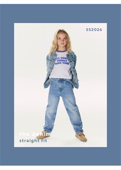 Reserved - Jeansy straight fit - niebieski ze sklepu Reserved w kategorii Spodnie dziewczęce - zdjęcie 189275129