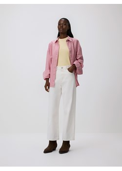 Reserved - Bawełniany top - jasnożółty ze sklepu Reserved w kategorii Bluzki damskie - zdjęcie 189275397