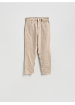 Reserved - Jeansy mom fit - beżowy ze sklepu Reserved w kategorii Jeansy damskie - zdjęcie 189275509
