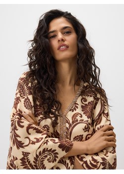 Reserved - Wzorzysta sukienka z wiskozą - wielobarwny ze sklepu Reserved w kategorii Sukienki - zdjęcie 189275626