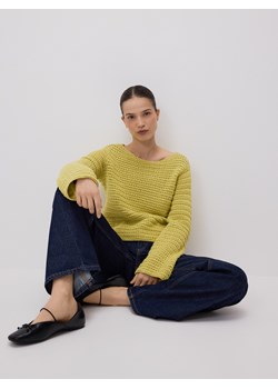 Reserved - Sweter z luźnym splotem - zielony ze sklepu Reserved w kategorii Swetry damskie - zdjęcie 189275665