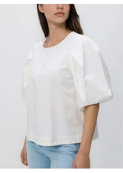 Reserved - Bawełniana bluzka - biały ze sklepu Reserved w kategorii Bluzki damskie - zdjęcie 189275976