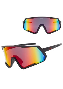 Duże okulary przeciwsłoneczne sportowe GOG E608-2 czarny/tęczowy ze sklepu Stylion w kategorii Okulary przeciwsłoneczne męskie - zdjęcie 189276318