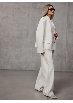 Mohito - Kremowe spodnie wide leg - kremowy ze sklepu Mohito w kategorii Spodnie damskie - zdjęcie 189276406