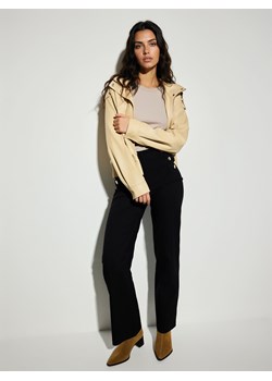 Mohito - Czarne spodnie z szeroką nogawką - czarny ze sklepu Mohito w kategorii Spodnie damskie - zdjęcie 189276516