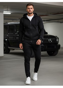 Dres męski czarny Dstreet AX0380 ze sklepu DSTREET.PL w kategorii Dresy męskie - zdjęcie 189276748