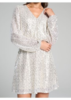 Sinsay - Cekinowa sukienka - srebrny ze sklepu Sinsay w kategorii Sukienki - zdjęcie 189277909