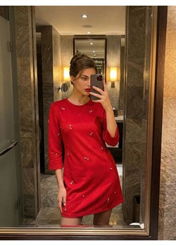 Sinsay - Sukienka mini - czerwony ze sklepu Sinsay w kategorii Sukienki - zdjęcie 189277919