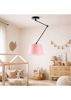 Różowa lampa sufitowa z regulowanym ramieniem do pokoju dziecka JUMA ze sklepu Lysne w kategorii Lampy dziecięce - zdjęcie 189277986