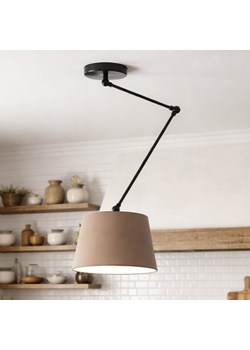 Czarno-beżowa lampa wisząca z regulacją kąta padania światła JUMA ze sklepu Lysne w kategorii Lampy wiszące - zdjęcie 189277989