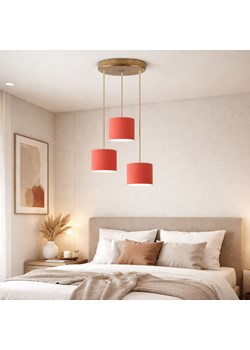 Regulowana 3-płomienna lampa wisząca do sypialni PUEBLO z regulacją długości przewodów ze sklepu Lysne w kategorii Lampy dziecięce - zdjęcie 189278059