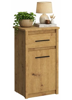 Wąska Klasyczna Komoda Dąb Artisan T0-W66 ze sklepu Edinos.pl w kategorii Komody - zdjęcie 189278276