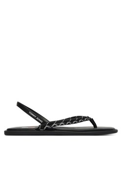 Sandały Tommy Jeans Tjw Casual Rope Sandal EN0EN02951 Czarny ze sklepu eobuwie.pl w kategorii Sandały damskie - zdjęcie 189278336