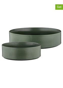 Björn Salaterki (2 szt.) "Scandi" w kolorze oliwkowym ze sklepu Limango Polska w kategorii Misy i tace dekoracyjne - zdjęcie 189278938