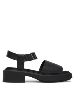 Calvin Klein Sandały Chunky Sandal Lth Mg HW0HW03131 Czarny ze sklepu MODIVO w kategorii Sandały damskie - zdjęcie 189279067