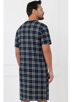Męska koszula nocna z krótkim rękawem Andreas, Kolor granatowy-kratka, Rozmiar 2XL, Italian Fashion ze sklepu Primodo w kategorii Piżamy męskie - zdjęcie 189279517
