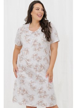 Bawełniana koszula nocna z krótkim rękawem Empiria, Kolor kremowo-beżowy, Rozmiar M, Italian Fashion ze sklepu Primodo w kategorii Koszule nocne - zdjęcie 189279535