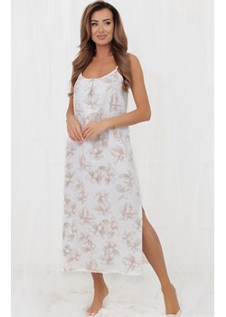 Długa koszula nocna na wąskich ramiączkach Empiria, Kolor kremowo-beżowy, Rozmiar S, Italian Fashion ze sklepu Primodo w kategorii Koszule nocne - zdjęcie 189279538