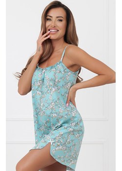 Damska koszula nocna na wąskich ramiączkach Hikari, Kolor turkusowy-wzór, Rozmiar S, Italian Fashion ze sklepu Primodo w kategorii Koszule nocne - zdjęcie 189279548