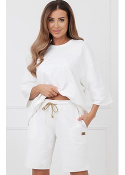 Krótkie spodenki damskie ecru Kaori, Kolor ecru, Rozmiar S, Italian Fashion ze sklepu Primodo w kategorii Szorty - zdjęcie 189279587