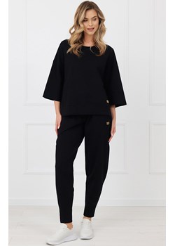 Spodnie dresowe damskie czarne Kaori, Kolor czarny, Rozmiar S, Italian Fashion ze sklepu Primodo w kategorii Spodnie damskie - zdjęcie 189279596