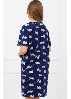 Damska koszula nocna z krótkim rękawem Mimi, Kolor granatowy-wzór, Rozmiar S, Italian Fashion ze sklepu Primodo w kategorii Koszule nocne - zdjęcie 189279615