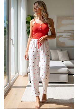 3-częściowa piżama damska w serduszka ETOILENNE, Kolor czerwono-biały, Rozmiar M, Passion ze sklepu Primodo w kategorii Piżamy damskie - zdjęcie 189279705